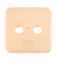 TOU Cover plate 2 hole Off White 80x80mm